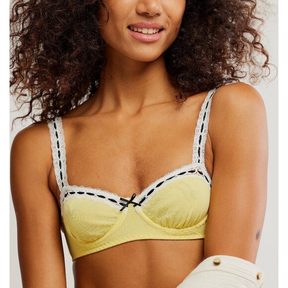 FREE PEOPLE So Sweet Balconette Underwire Bra / Pasta Combo - Picture 1 of 6